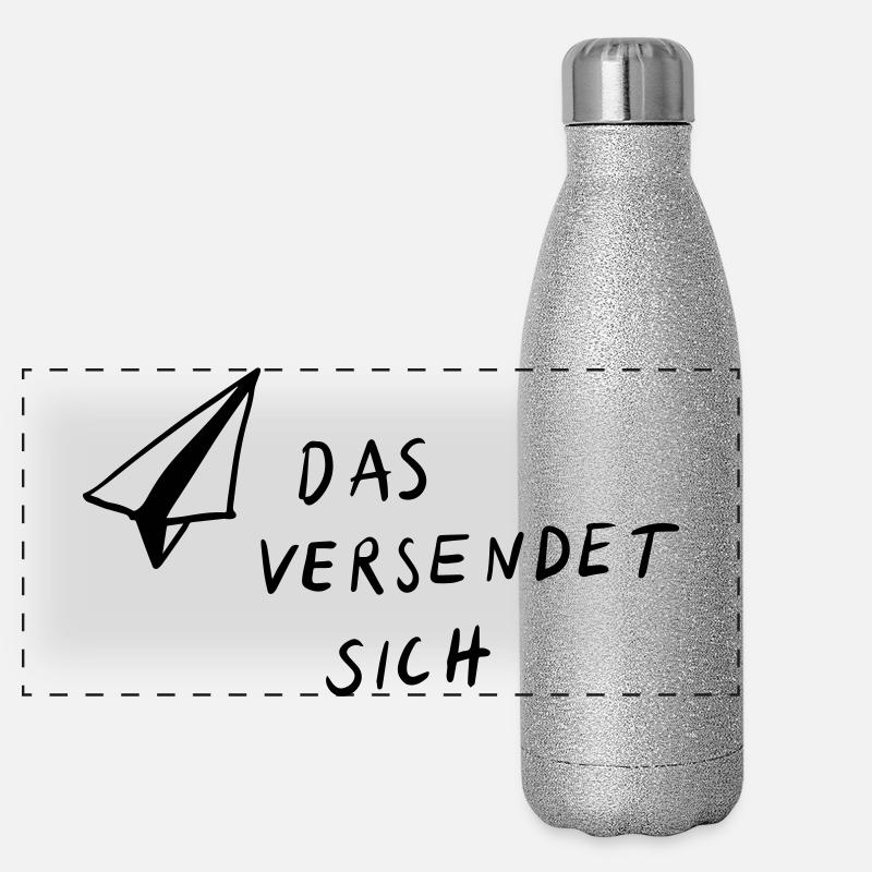 This is sent - Panoramic Glitter Thermal Bottle 500 ml - silver glitter