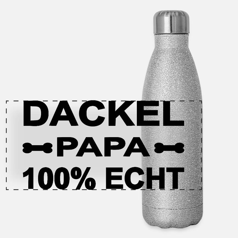 Teckel Gourde isotherme panoramique pailletée 500 ml