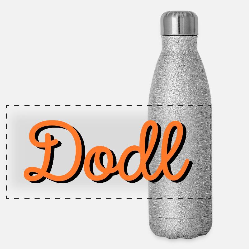 Dodl - Panorama Glitzer Isolierflasche 500 ml - Silber Glitzer