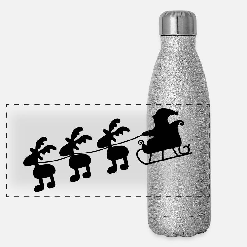 Christmas Panoramic Glitter Thermal Bottle 500 ml