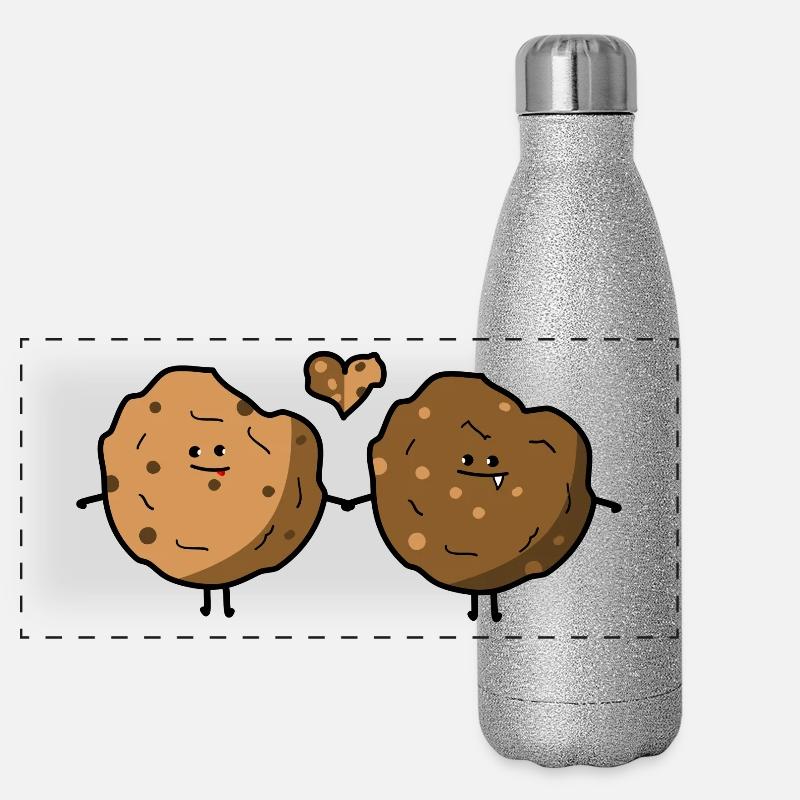 Amour de cookie Gourde isotherme panoramique pailletée 500 ml