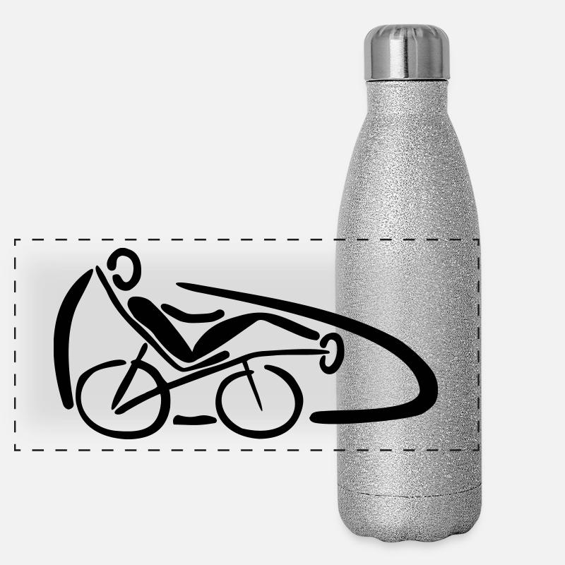 Velomobile Gourde isotherme panoramique pailletée 500 ml