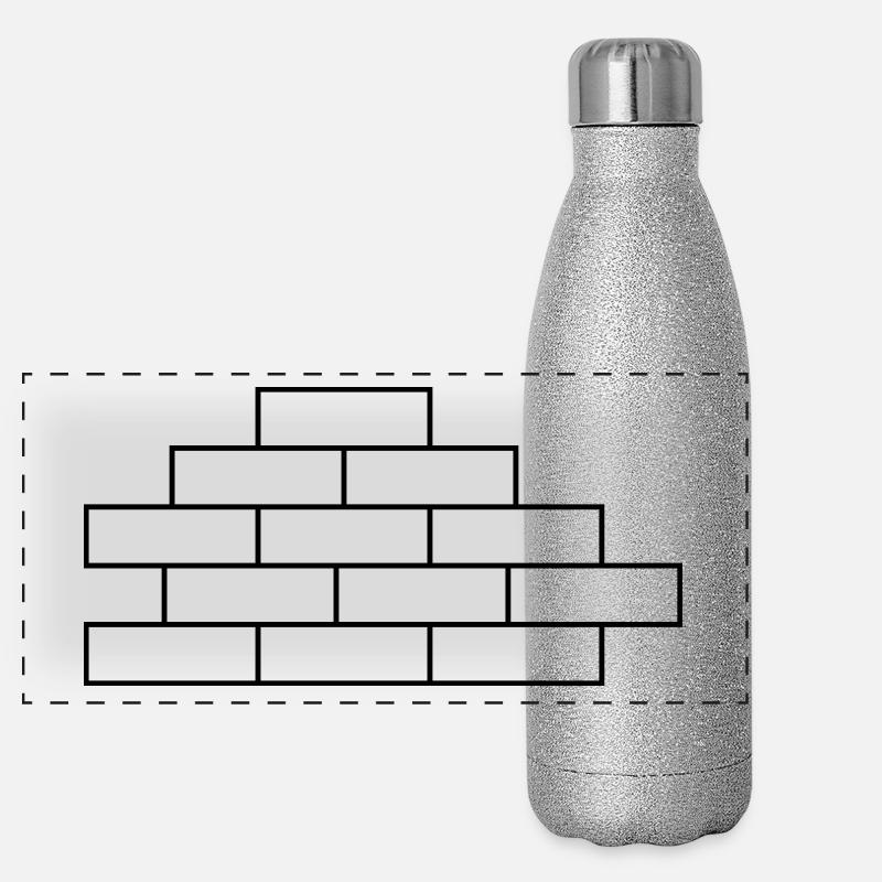 Mauer Panorama Glitzer Isolierflasche 500 ml