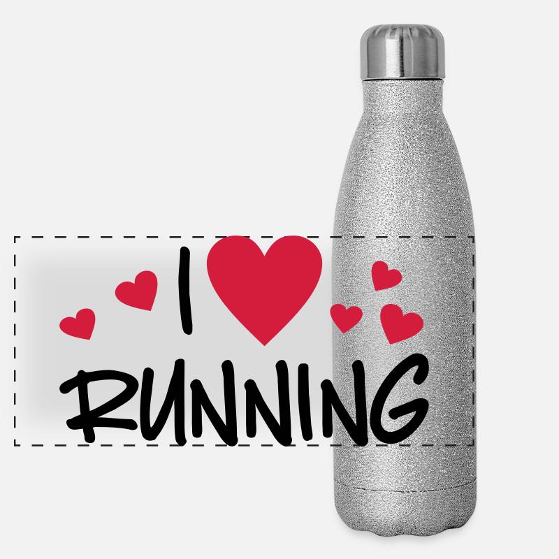 run Panoramic Glitter Thermal Bottle 500 ml