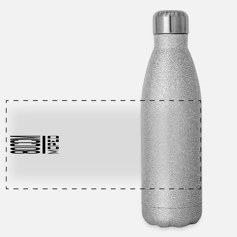 Emblème de cyclomoteur 80 ccm Gourde isotherme panoramique pailletée 500 ml