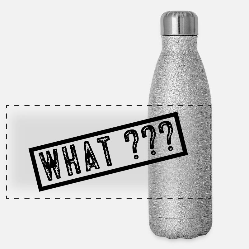 Quoi? Gourde isotherme panoramique pailletée 500 ml