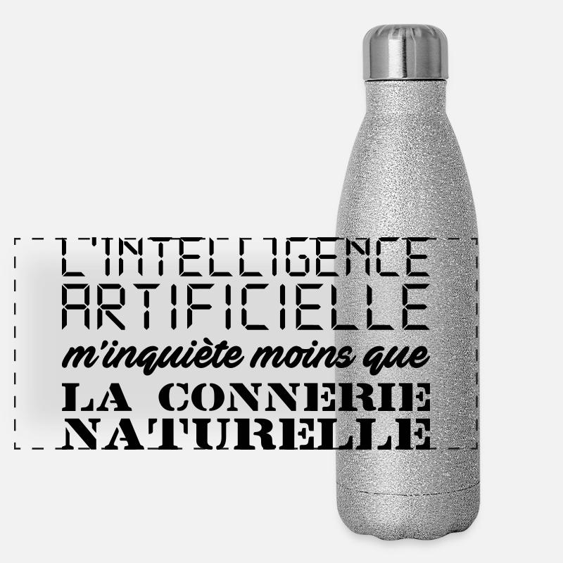 Intelligence artificielle Gourde isotherme panoramique pailletée 500 ml
