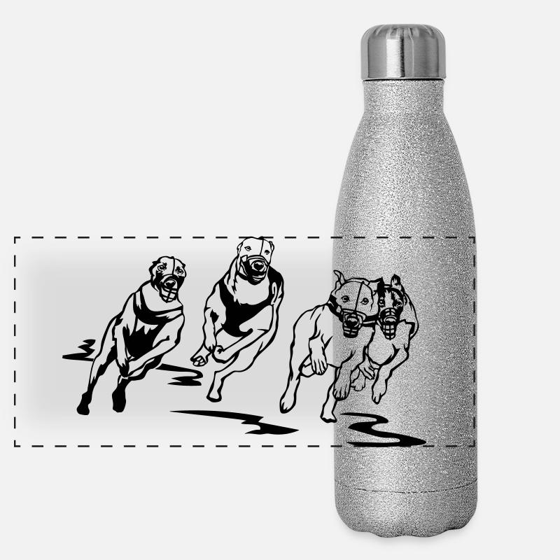 Whippets Panorama Glitzer Isolierflasche 500 ml