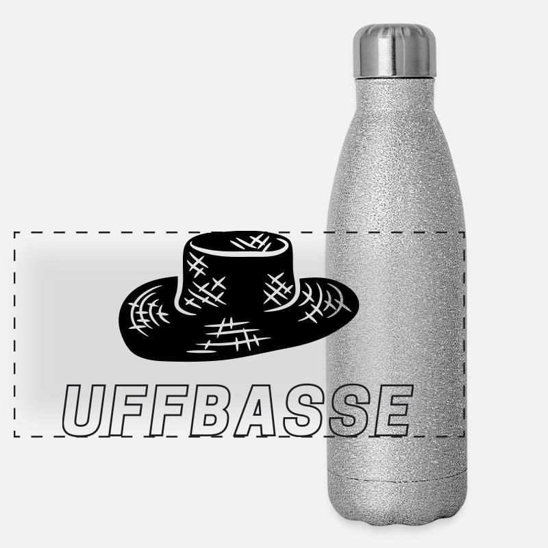 Chapeau de paille amour Gourde isotherme panoramique pailletée 500 ml