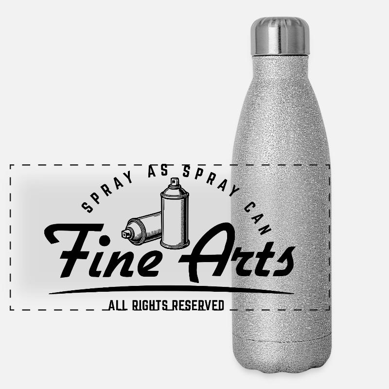 Spray as spray can - Fine Arts Panoramic Glitter Thermal Bottle 500 ml