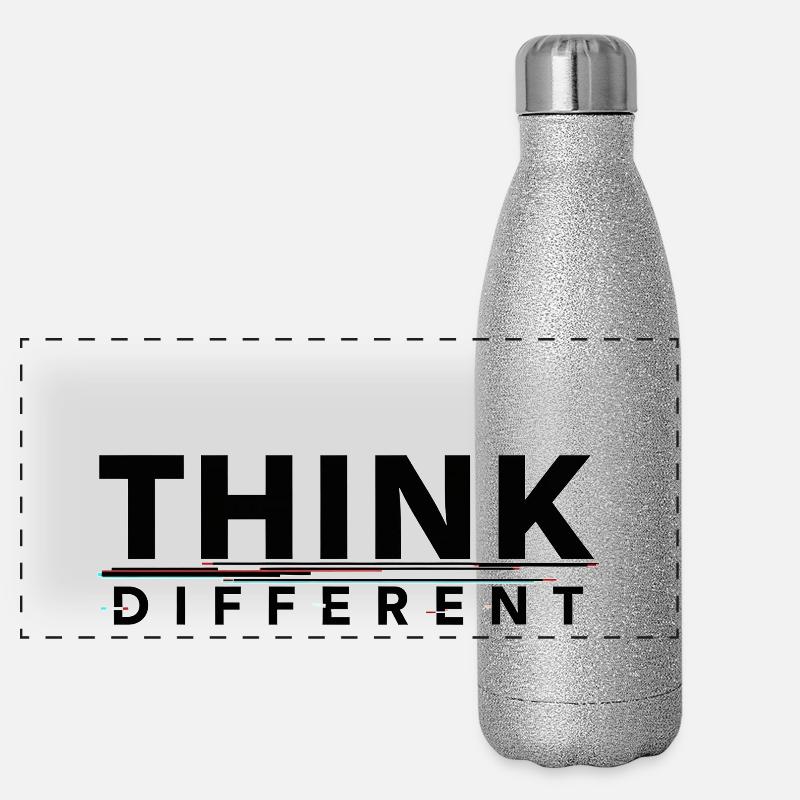 Befähigung von Think Different Motivationsdesign Panorama Glitzer Isolierflasche 500 ml