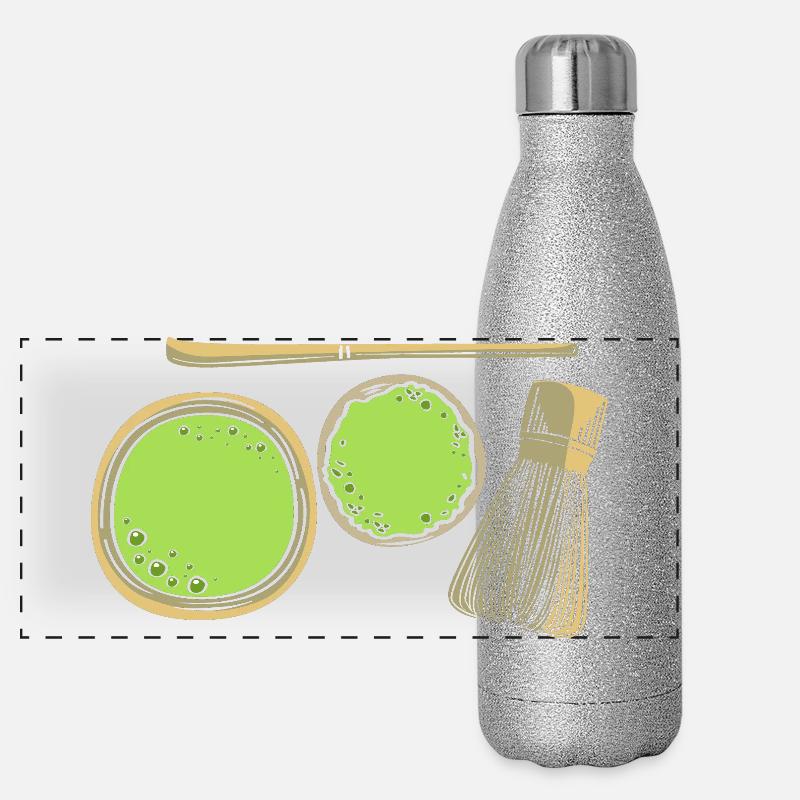 Matcha tea Panoramic Glitter Thermal Bottle 500 ml