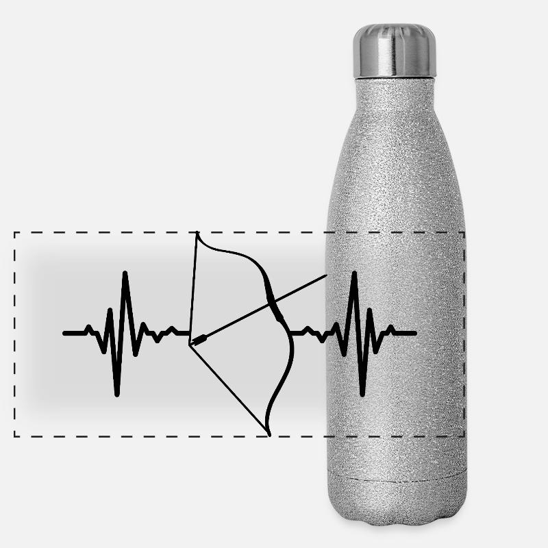 Composite Bow Heart Line Panoramic Glitter Thermal Bottle 500 ml