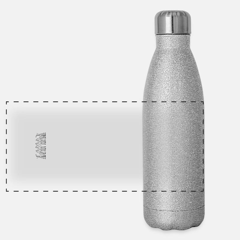Windhund Gruppe Panorama Glitzer Isolierflasche 500 ml