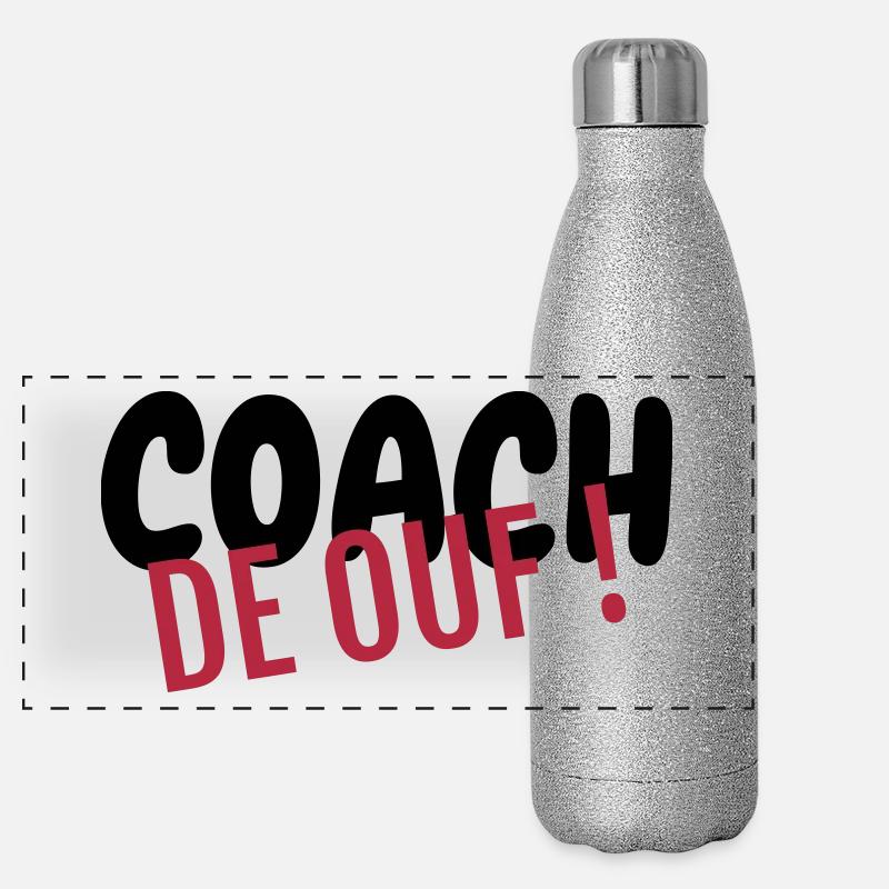 Coach / Coaching / Entraineur / Sport Gourde isotherme panoramique pailletée 500 ml