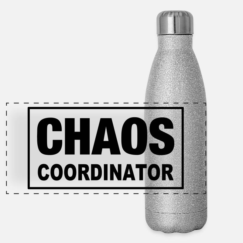 Chaos coordinator genius masters chaos boss boss Panoramic Glitter Thermal Bottle 500 ml