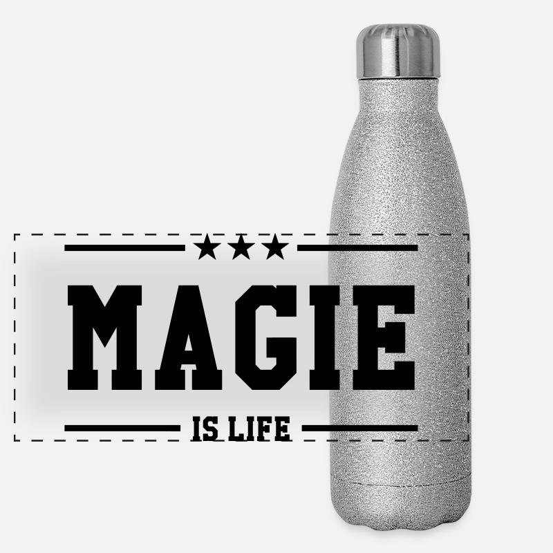 Magie is life Gourde isotherme panoramique pailletée 500 ml
