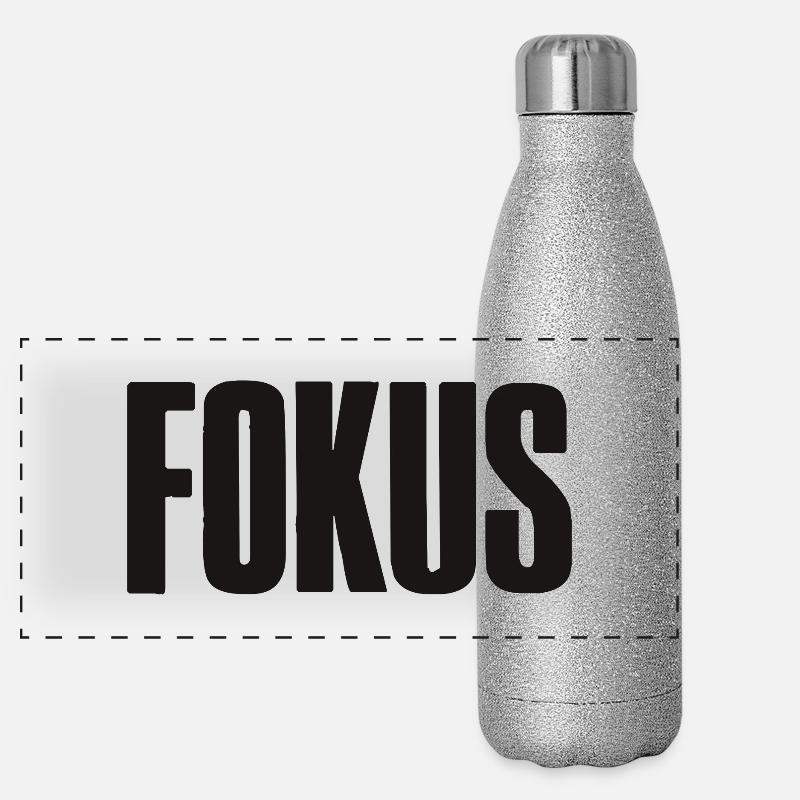 Focus Saying for Founder Entrepreneur Startup Panoramic Glitter Thermal Bottle 500 ml