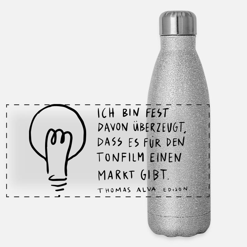 Thomas Edison Gourde isotherme panoramique pailletée 500 ml