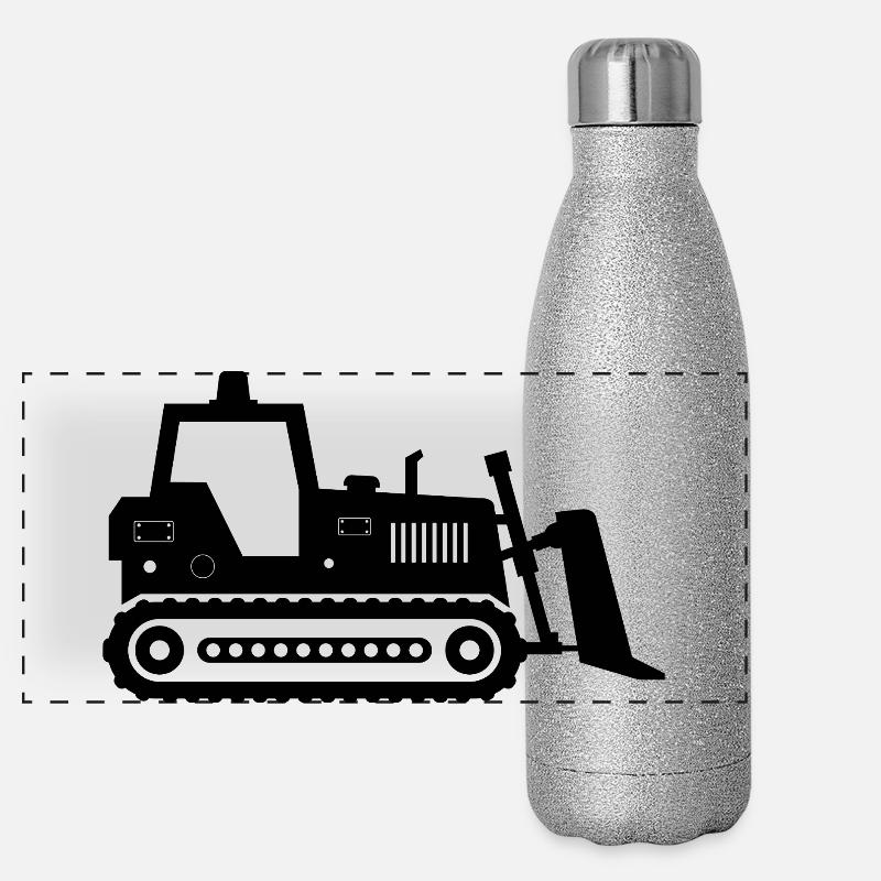Bulldozer Panoramic Glitter Thermal Bottle 500 ml