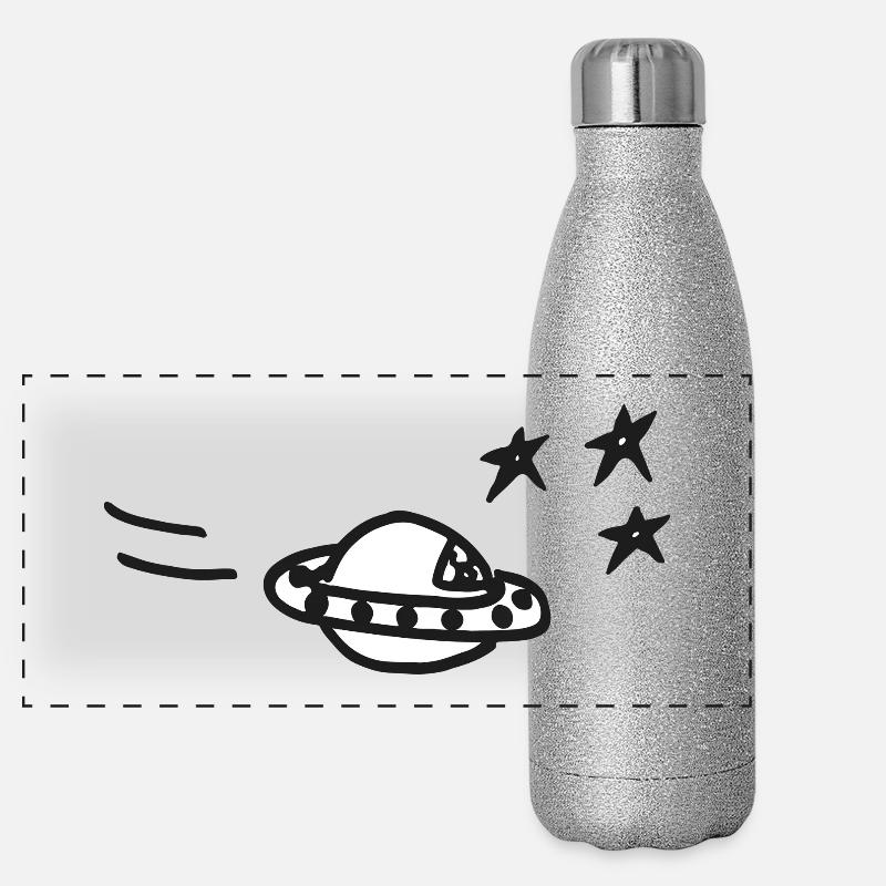 Alles außer-gewöhnlich - das UFO Panorama Glitzer Isolierflasche 500 ml
