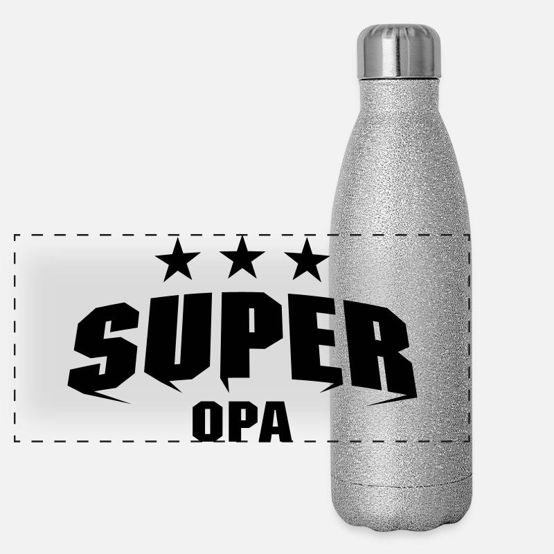 Super Opa Panorama Glitzer Isolierflasche 500 ml