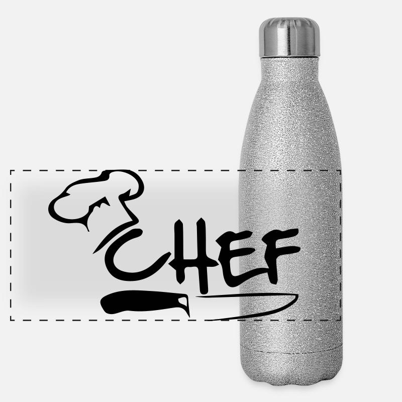 Chefkoch Panorama Glitzer Isolierflasche 500 ml