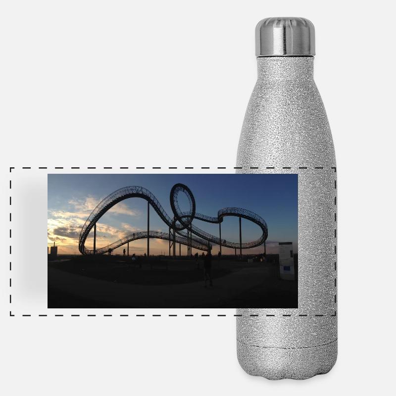Tiger & Turtle Panorama Glitzer Isolierflasche 500 ml