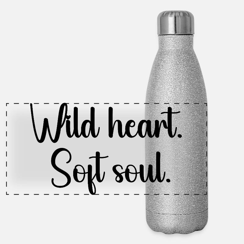 Wild heart soft sou Gourde isotherme panoramique pailletée 500 ml