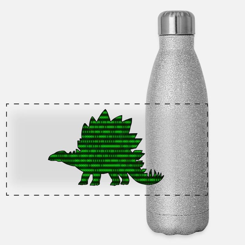 Digital Dinosaur Panoramic Glitter Thermal Bottle 500 ml