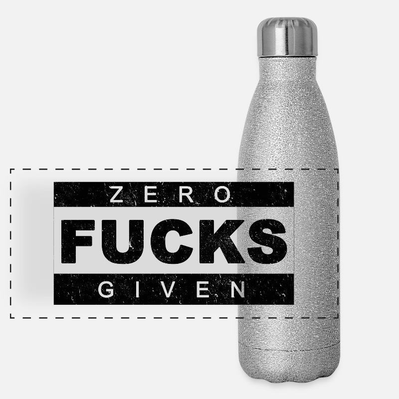 Zéro baise donné Gourde isotherme panoramique pailletée 500 ml