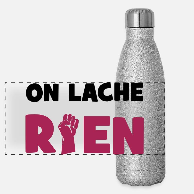 On lâche rien ! Panorama Glitzer Isolierflasche 500 ml
