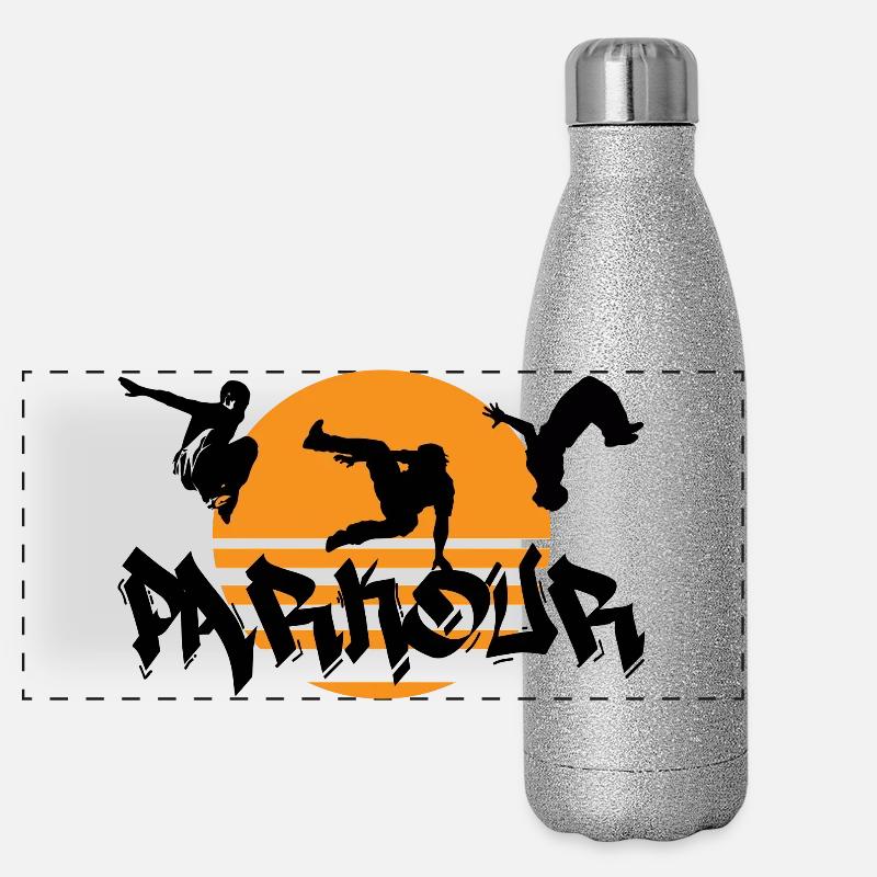 Parkour Gourde isotherme panoramique pailletée 500 ml