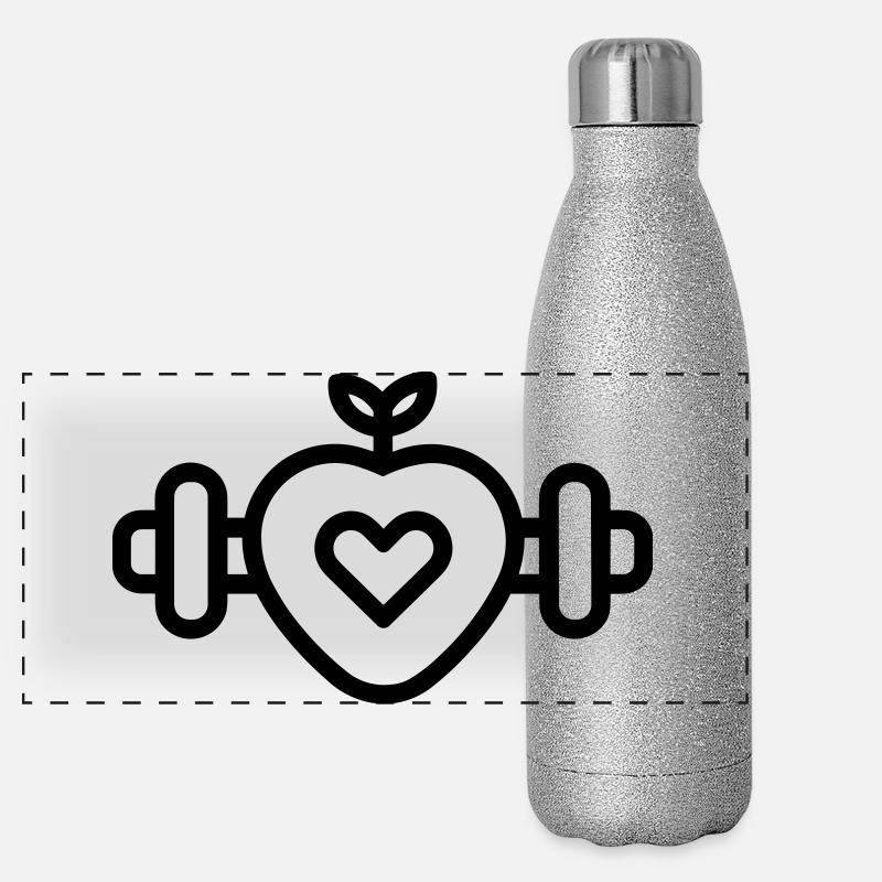 Mode de Vie Sain Gourde isotherme panoramique pailletée 500 ml