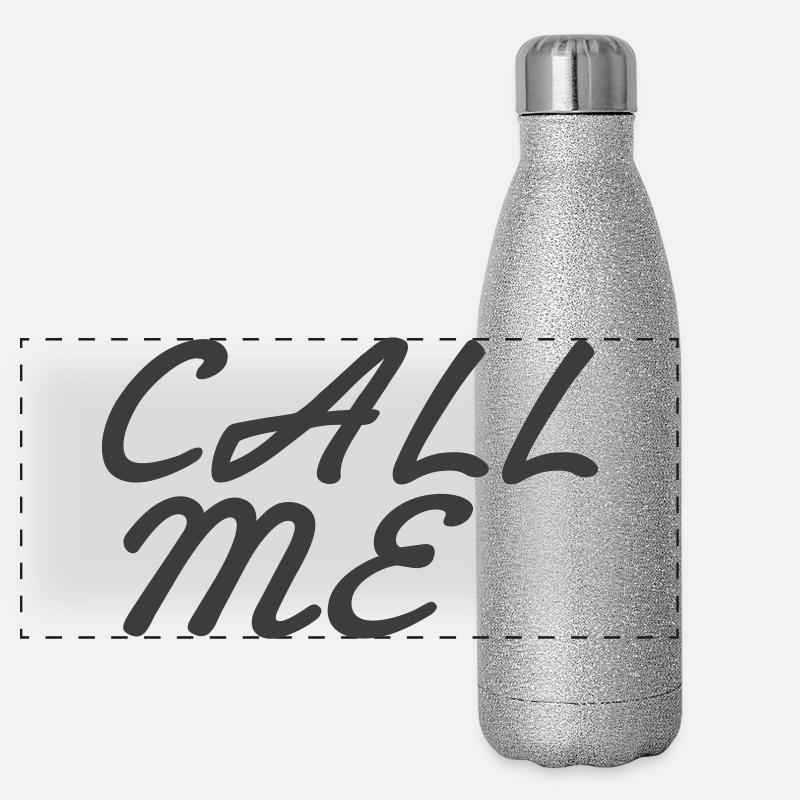 Appelle-moi Gourde isotherme panoramique pailletée 500 ml