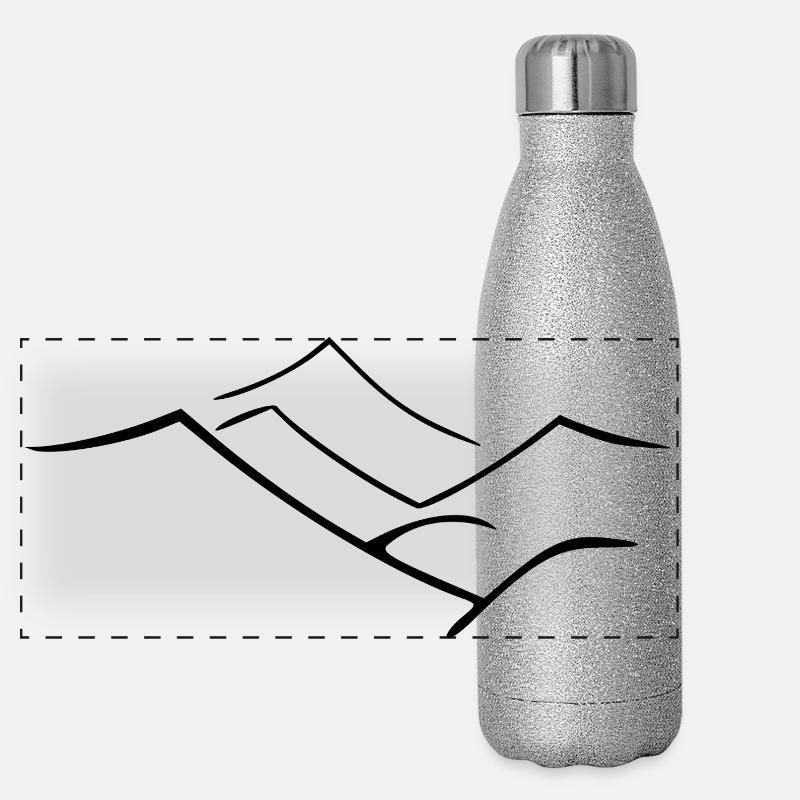 Panorama Glitzer Isolierflasche 500 ml