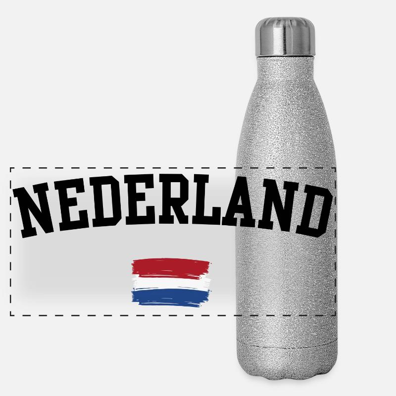 Brushstroke Dutch Flag Tee Panoramic Glitter Thermal Bottle 500 ml