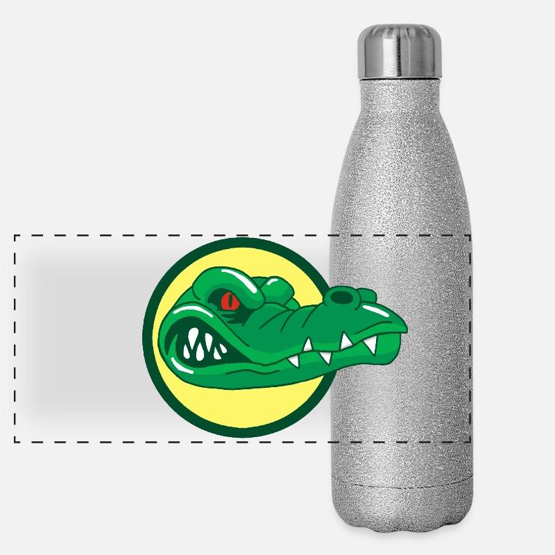 Crocodile head Panoramic Glitter Thermal Bottle 500 ml