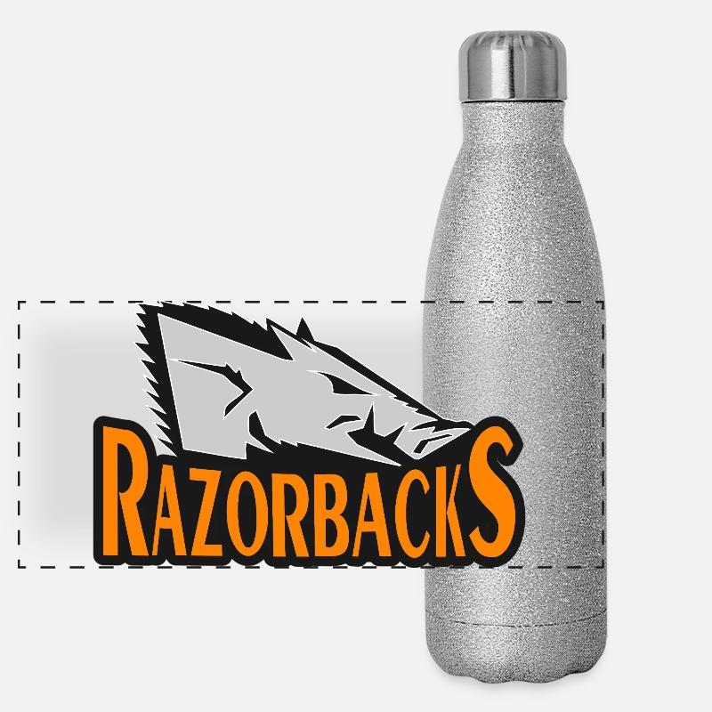 Razorbacks Bold Hog Emblem Panorama Glitzer Isolierflasche 500 ml