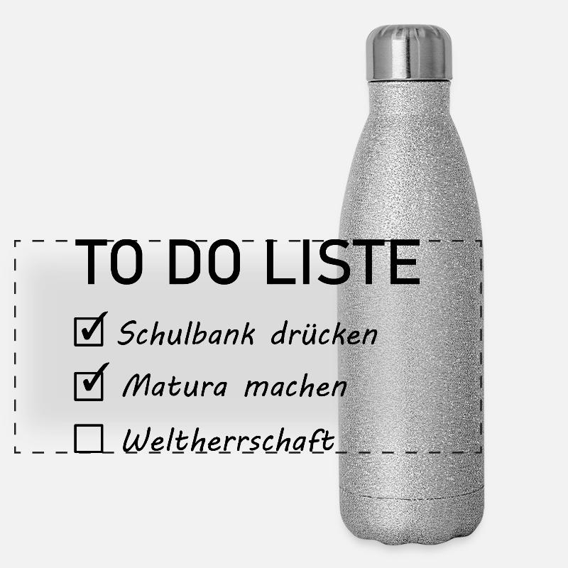 Matura Spruch  Panorama Glitzer Isolierflasche 500 ml