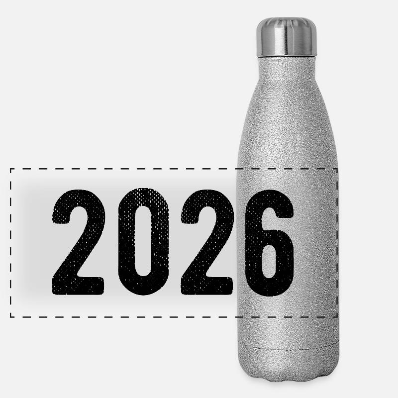 2026 Panorama Glitzer Isolierflasche 500 ml