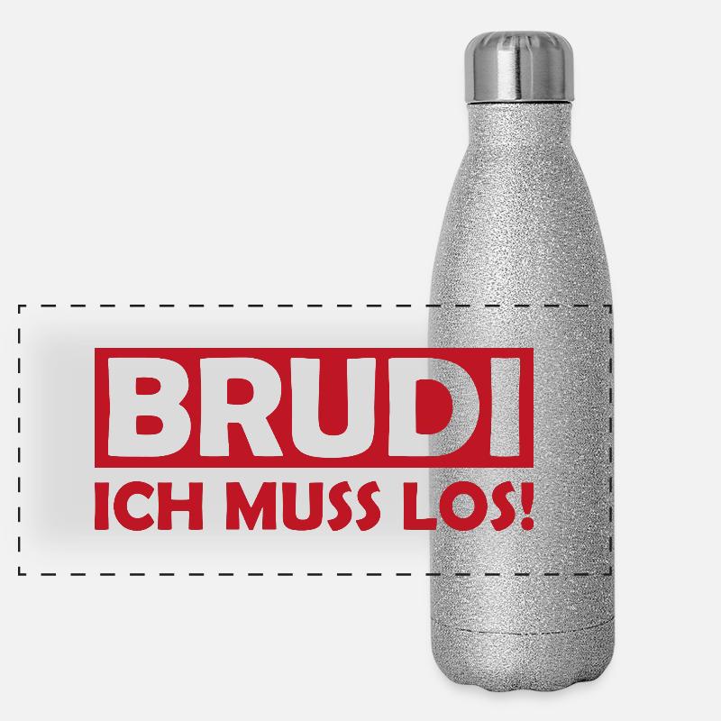 BRUDI : Je dois y aller Gourde isotherme panoramique pailletée 500 ml