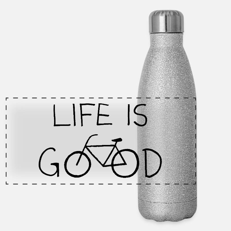 LIFE IS GOOD Panoramic Glitter Thermal Bottle 500 ml