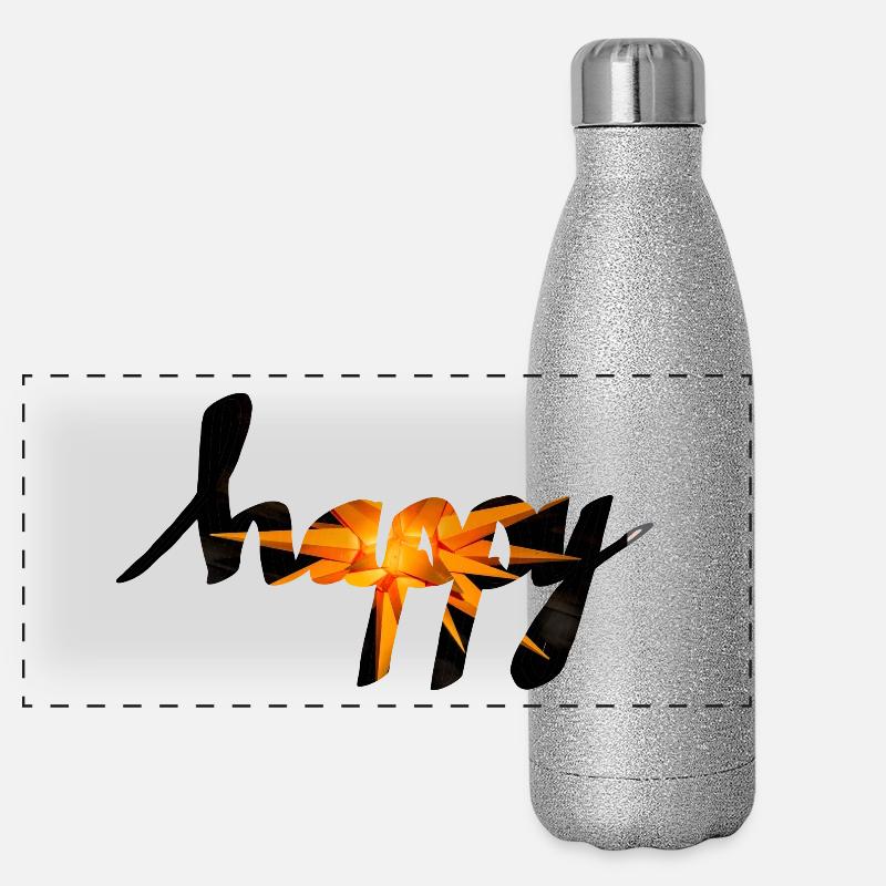 Panorama Glitzer Isolierflasche 500 ml