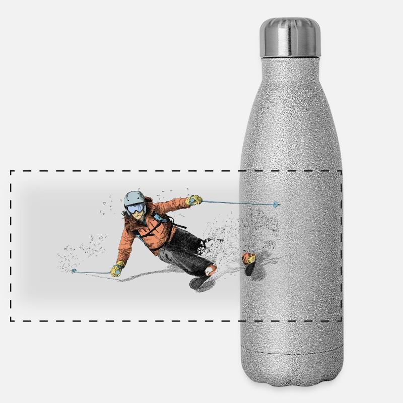 ski Gourde isotherme panoramique pailletée 500 ml