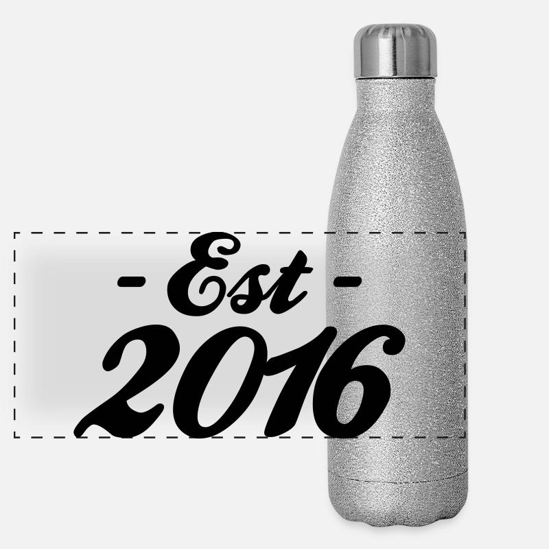established 2016 Gourde isotherme panoramique pailletée 500 ml