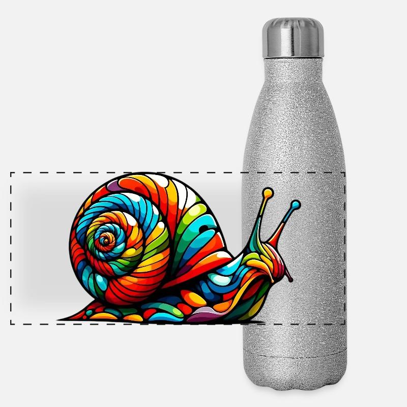 Escargot Gourde isotherme panoramique pailletée 500 ml