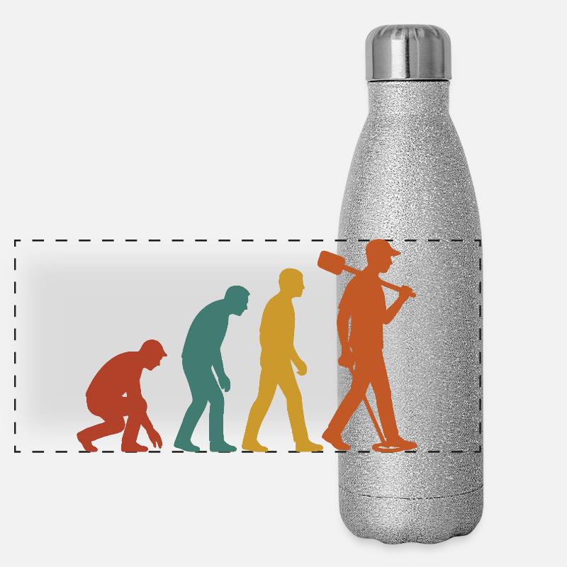 Évolution des passionnés de détection de métaux Gourde isotherme panoramique pailletée 500 ml