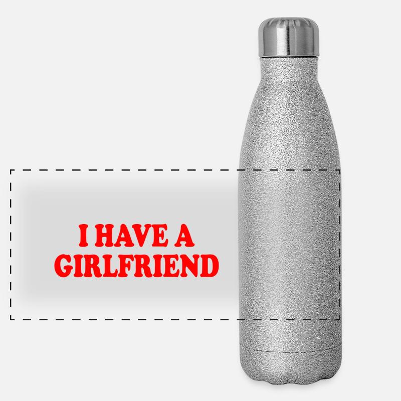 i have a girlfriend Gourde isotherme panoramique pailletée 500 ml