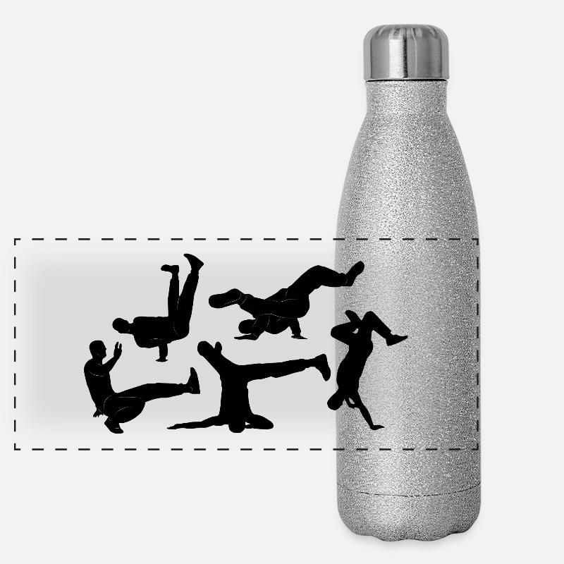 break dancing Panoramic Glitter Thermal Bottle 500 ml